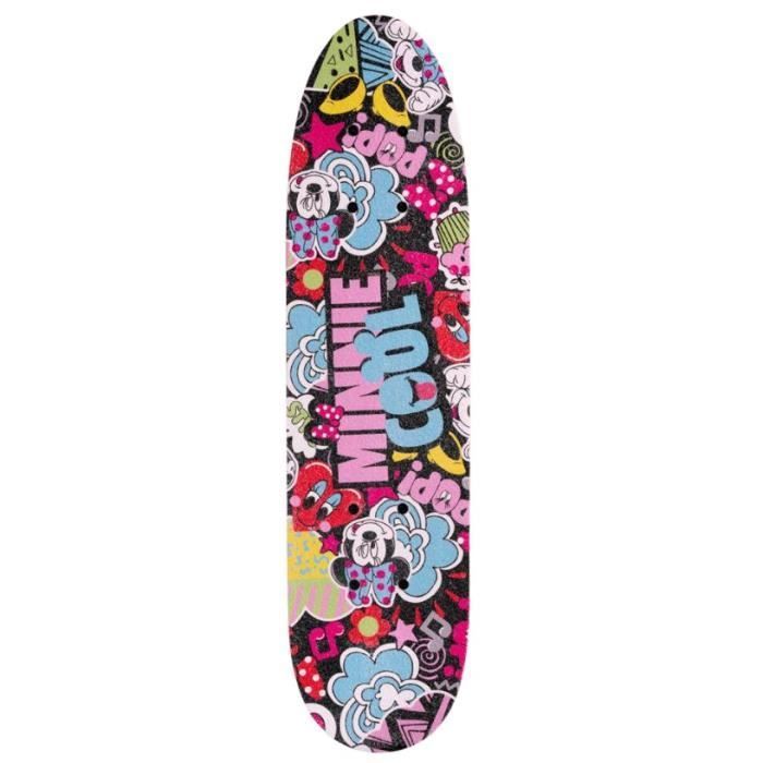 Skateboard - DISNEY - Minnie Mouse - 61 x 15 x 10 cm - Bois d'érable - 4 roues PVC