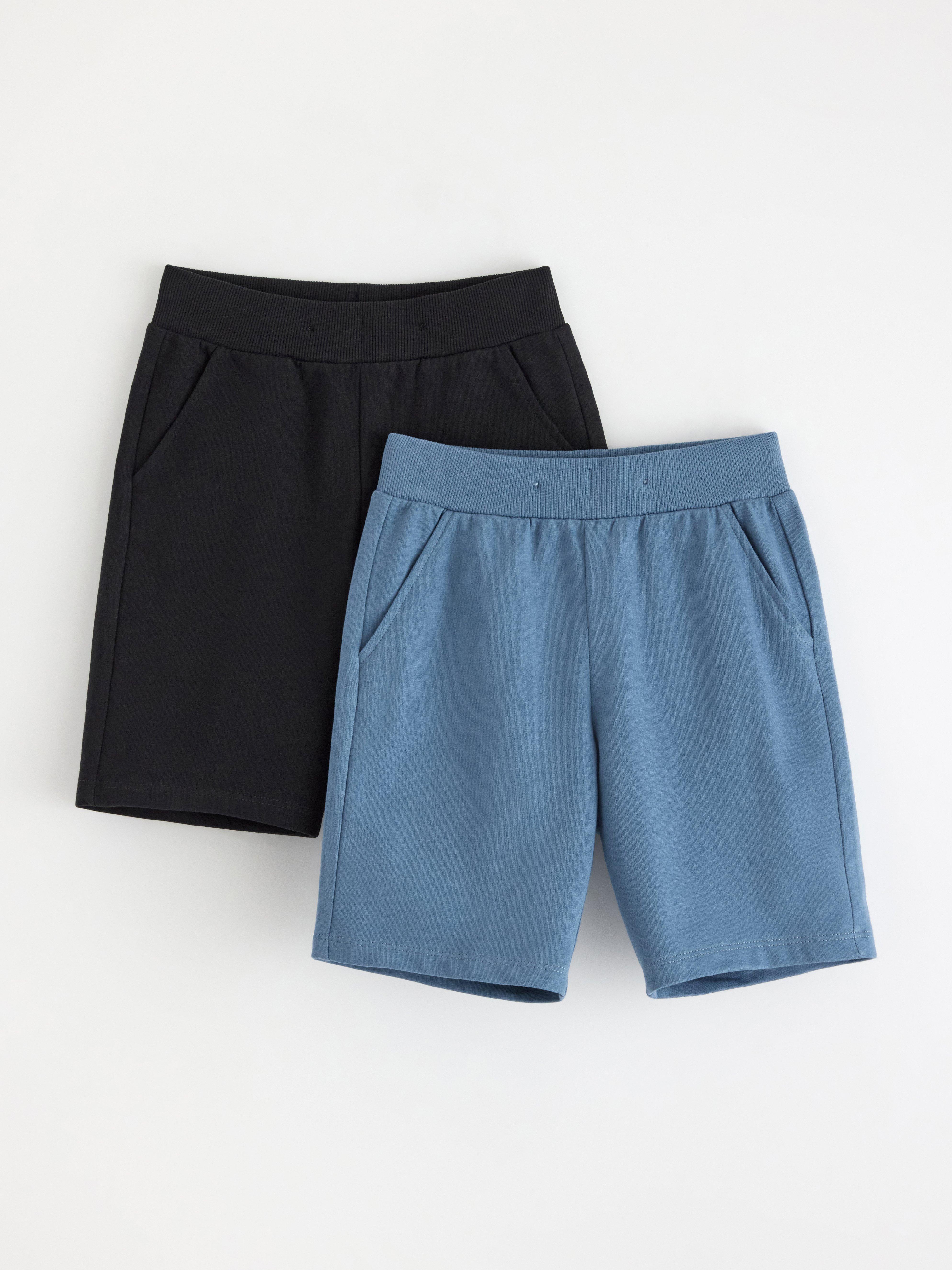 Short en tricot bleu poussiéreux (lot de 2)