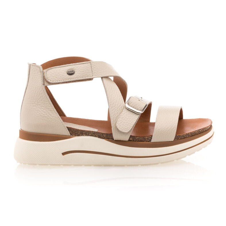 Beige sandaler / sko med åpen tå til dame