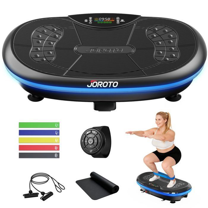 Vibration platform - JOROTO - JV80 - 3 motors (440W) - 10 modes / 120 speeds - Touchscreen LED display & remote control