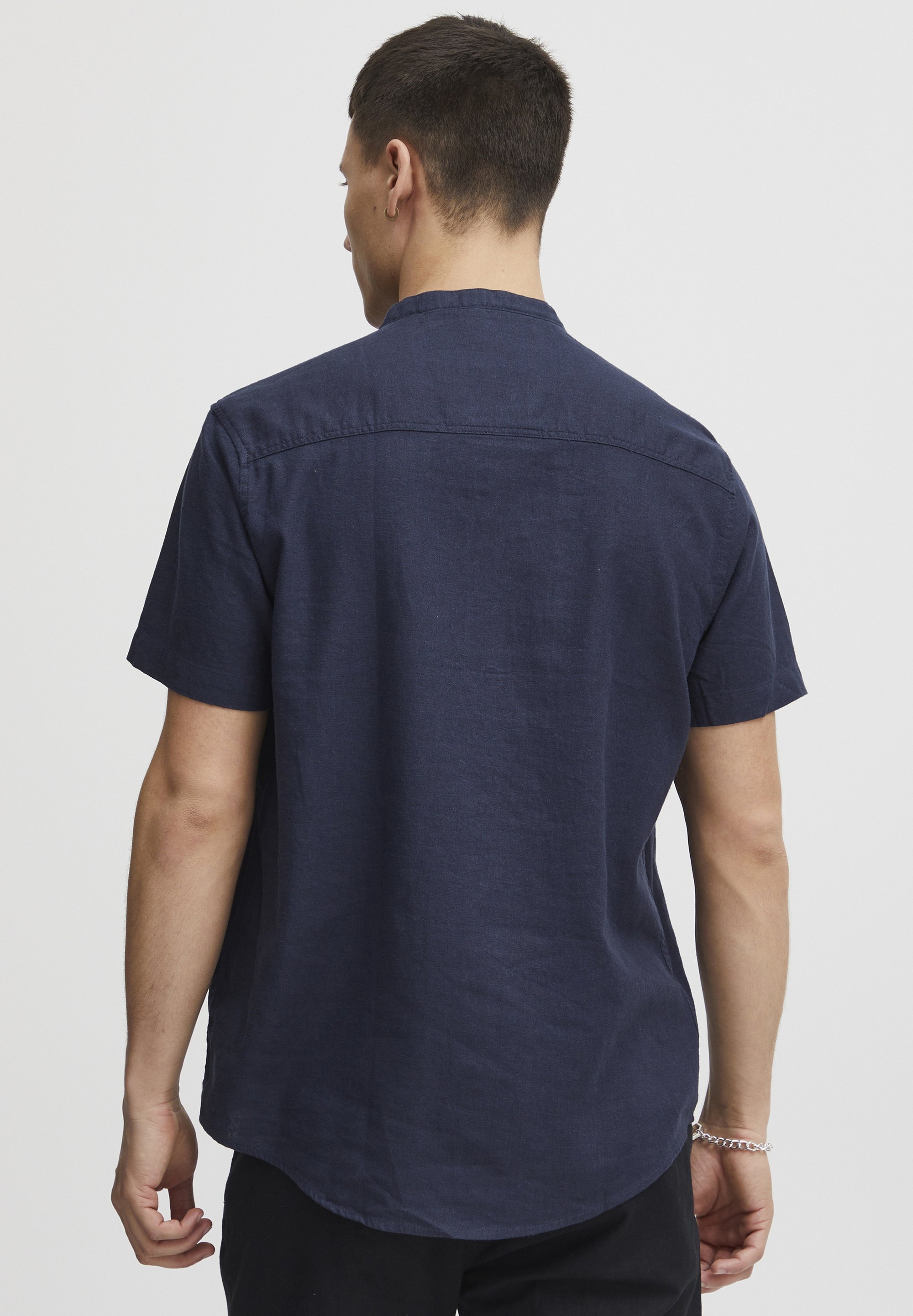 Projet 11 NEAR LINEN MIX - Chemise - badge bleu