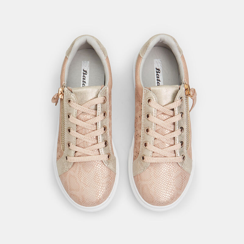 Flickor sneakers med dragkedja