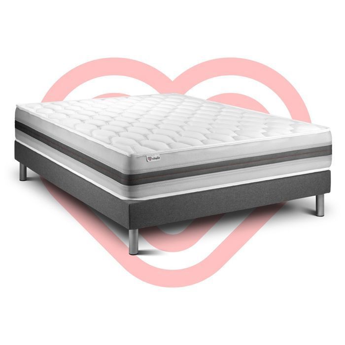 Mattress and Bed Base Set - VITALIT - VITALSPRING RECOVER - 140x200 cm - Memory Foam - 28 cm Thick