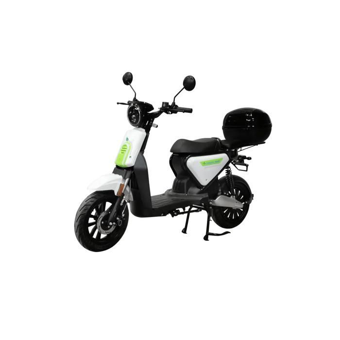 C1S 50cc Electric Scooter – Top Case Rack Compatible – Color: White, Battery: 60v26Ah