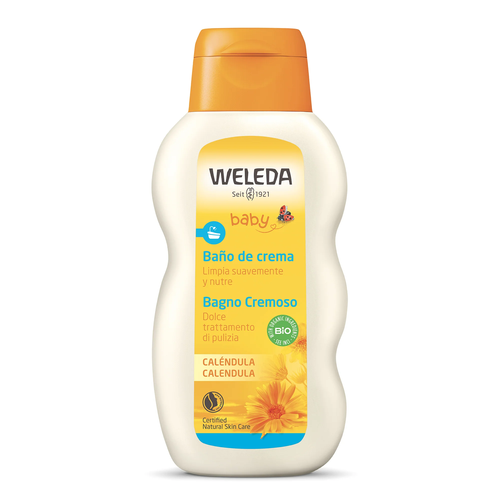 Mamma & Bambino Baby - Bagno Cremoso CALENDULA - Prodotti per Bambini, Bagno e Doccia, Trattamento Bebè
