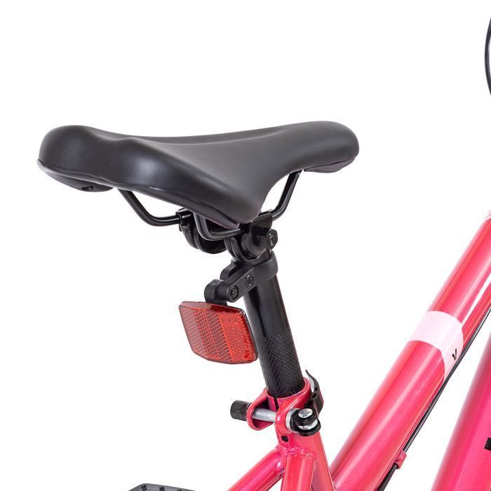 Leawin Vélo Enfant 20 Pouces Rose – VTT Garçon Fille 6 à 10 Ans – Monovitesse – Freins V-Brake – Cadre Acier – Vélo Junior