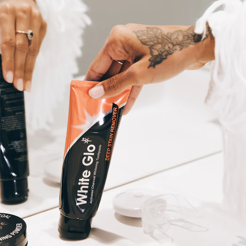 Kit de Higiene Dental White Glo com Carvão Ativado