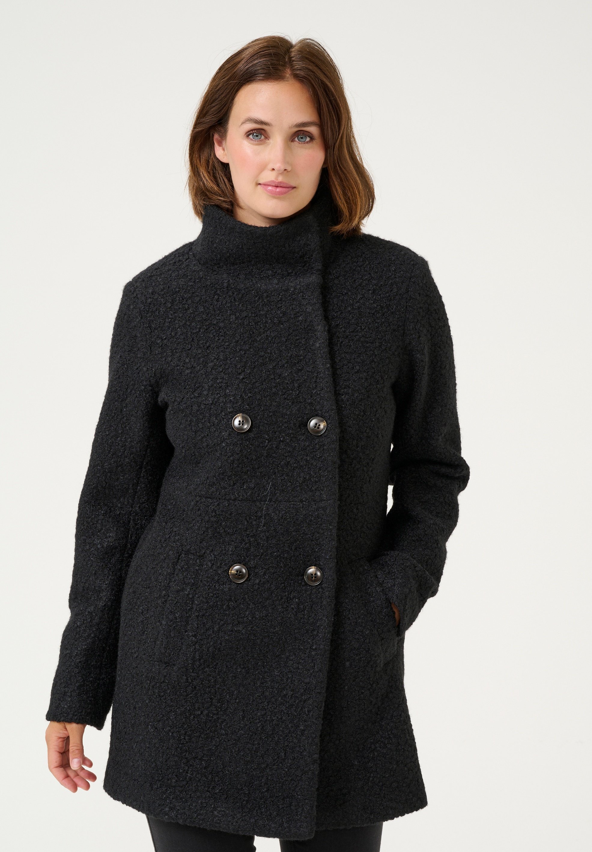 Kaffe KAANNI LISE - Cappotto classico - nero profondo
