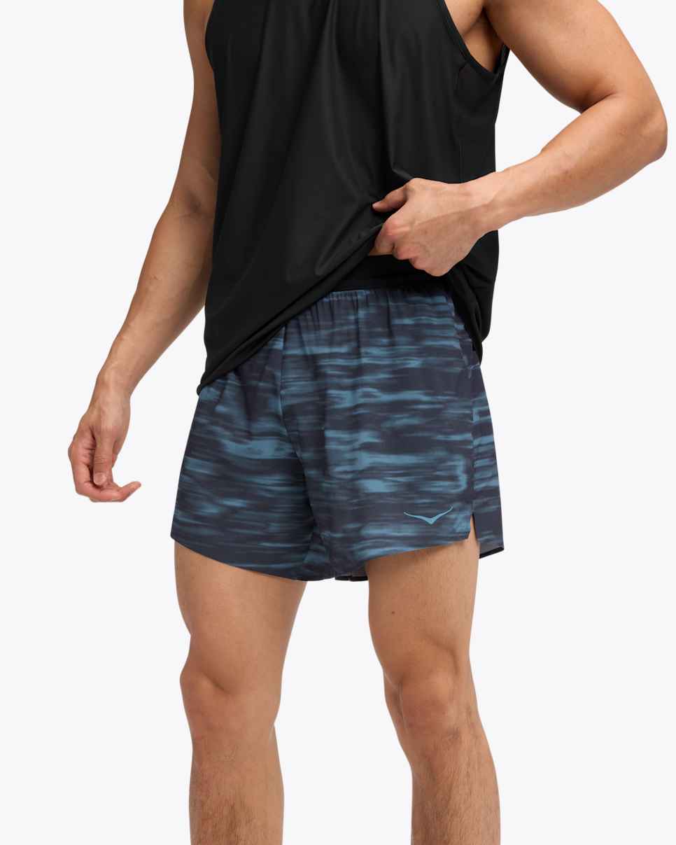 HOKA Pantalones cortos Glide de 5 pulgadas con calzoncillos Blue Blurr