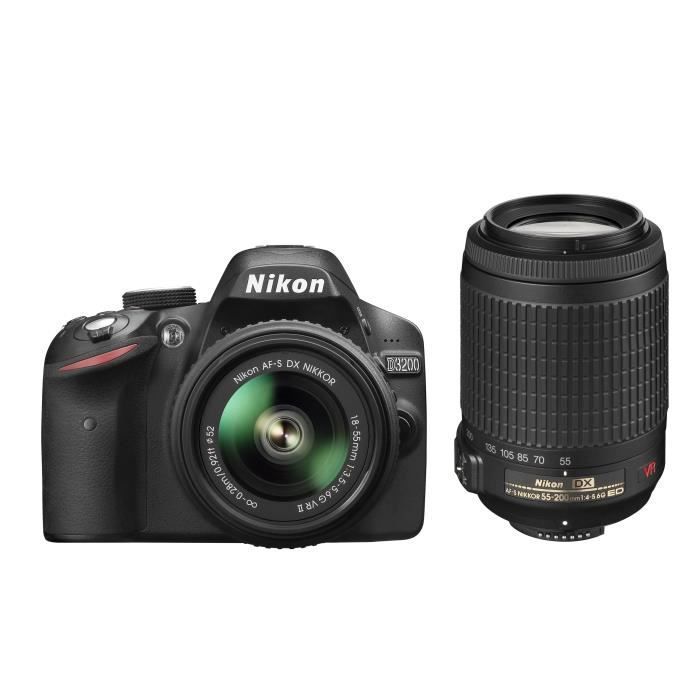 NIKON D3200 + 18-55mm VR II + 55-200VR KIT
