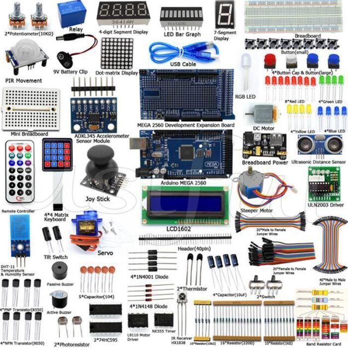 Kit DIY MEGA 2560 para Raspberry Pi Modelo B, para Arduino. Kit Inicial DIY para Arduino