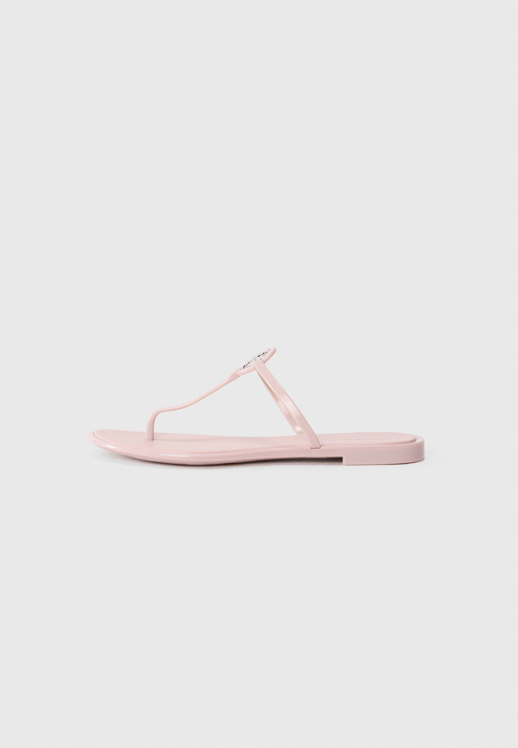 Tory Burch MILLER JELLY - Sandales à bride en T - couleur reine-des-prés/argent