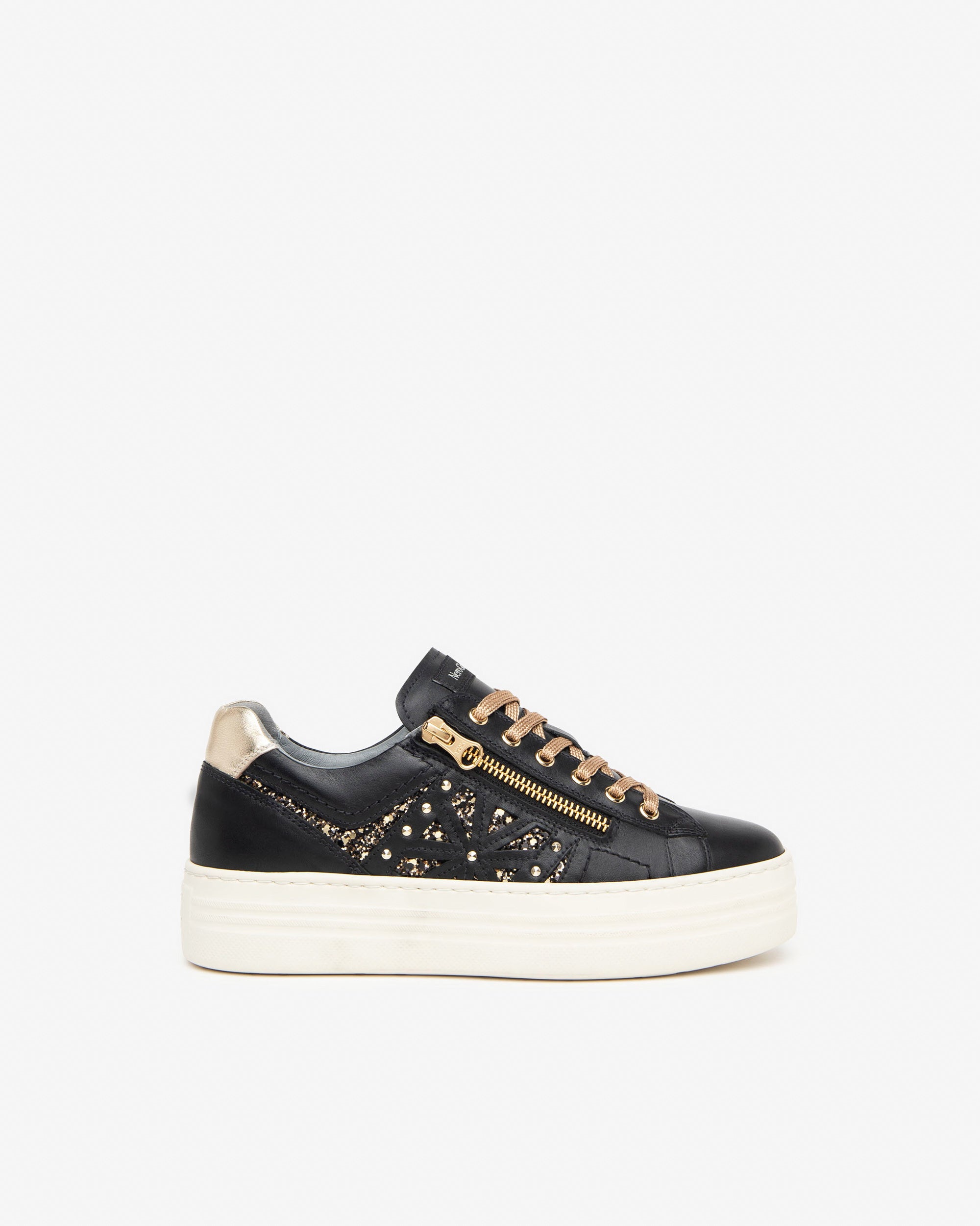  Damen-Sneaker aus Leder und Funktionsmaterial