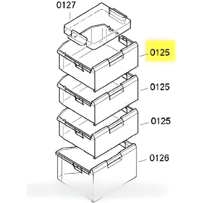 Tiroir congélation - BOSCH - GI18DA40/01 - Pour réfrigérateur-congélateur - Pièce d'origine