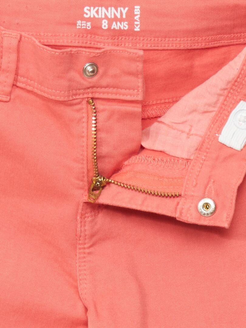 Pantalones ajustados - NARANJA