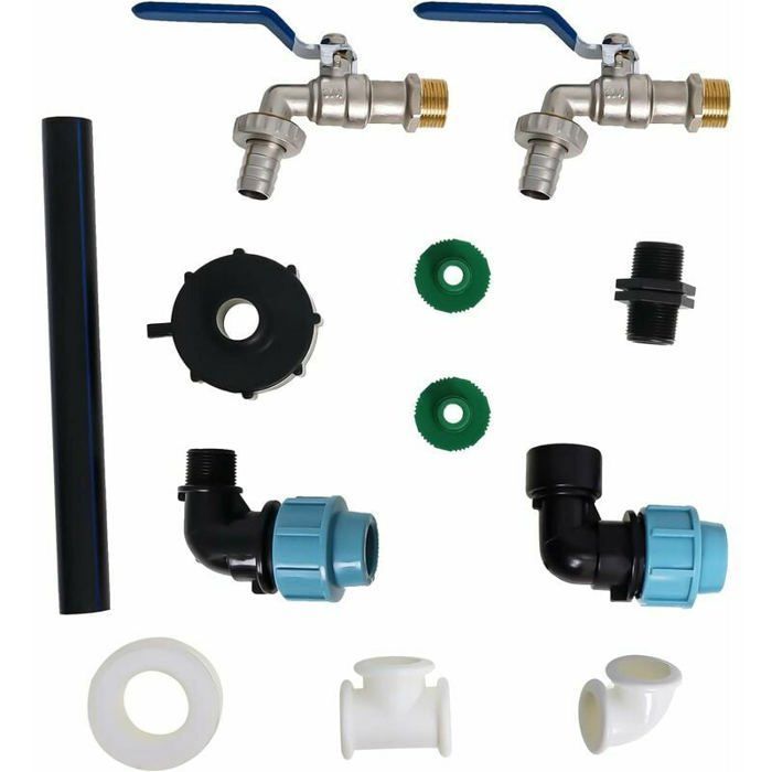 IBC Col de Cygne avec Raccord S60x6 Robinet 3/4