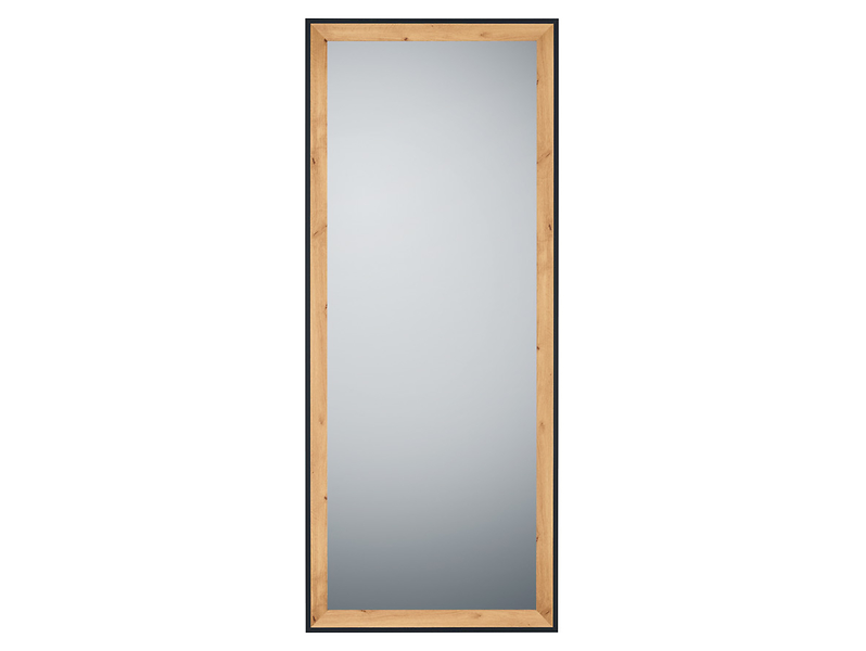 Lustro ścienne w ramie Bianka 70x170 cm brązowe