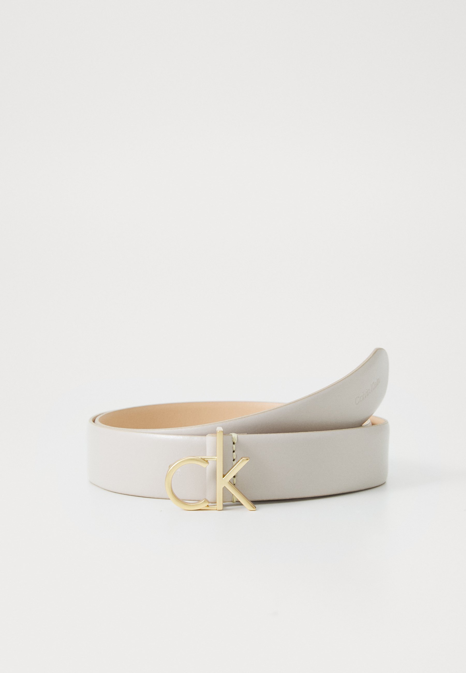 Calvin Klein BUCKLE BELT - Pasek - w kolorze zamku/jasnego złota