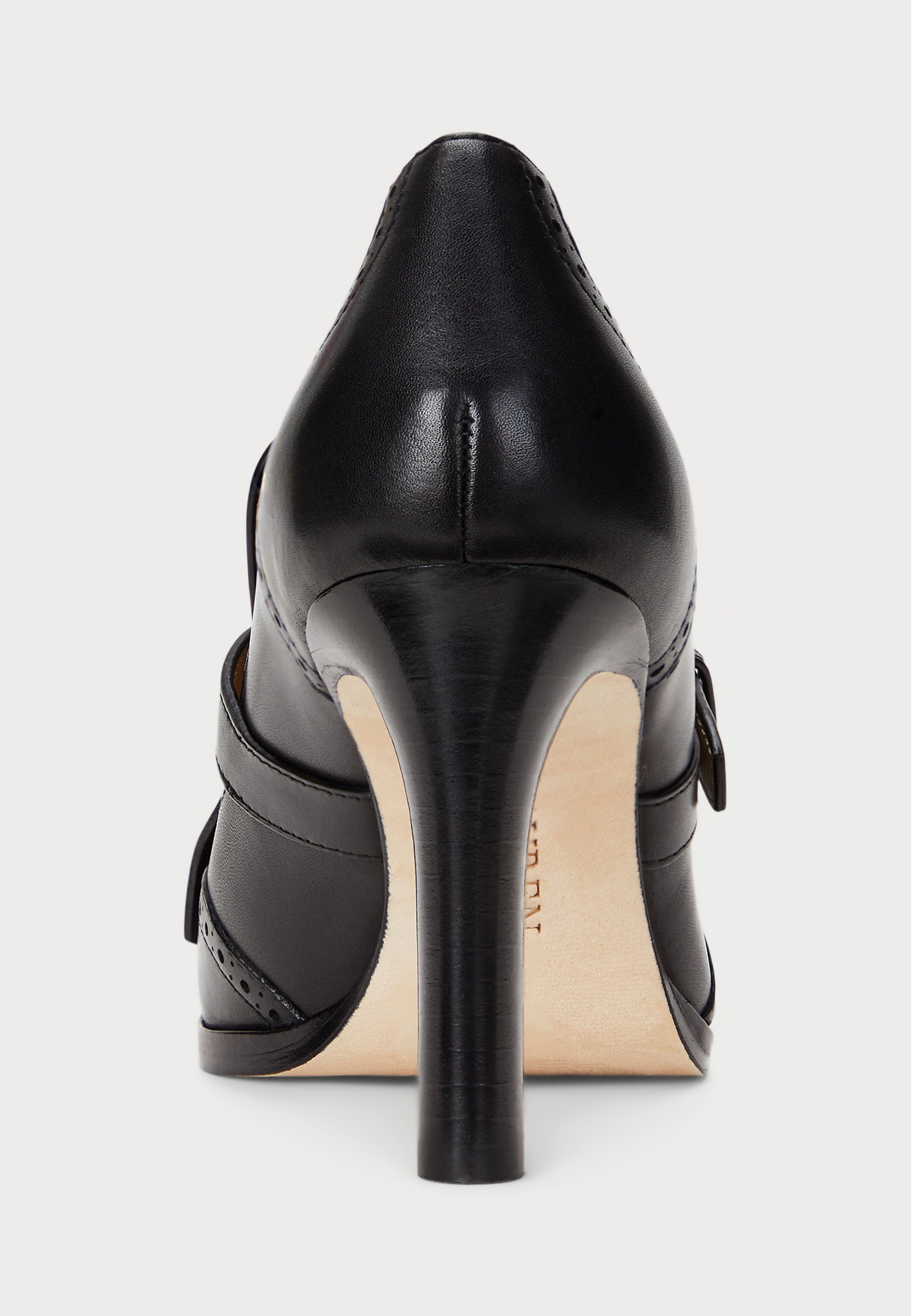 Lauren Ralph Lauren COLLEEN geperforeerde leren kilt pumps - Hoge hakken - zwart