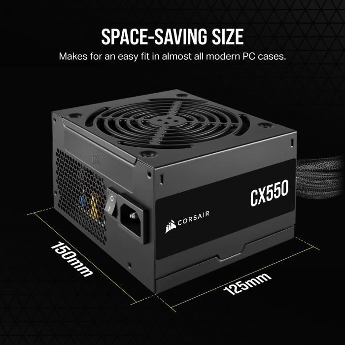Alimentatore - CORSAIR - CX550 - 80 PLUS Bronze ATX