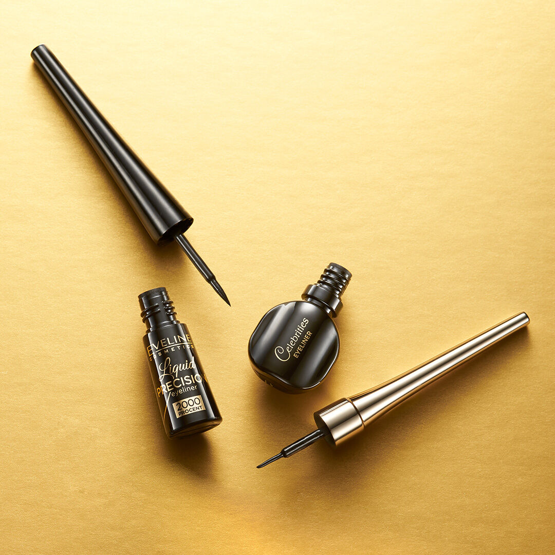 Tuș de ochi Eveline ultra-precise wide gene negru 8ml Celebrități