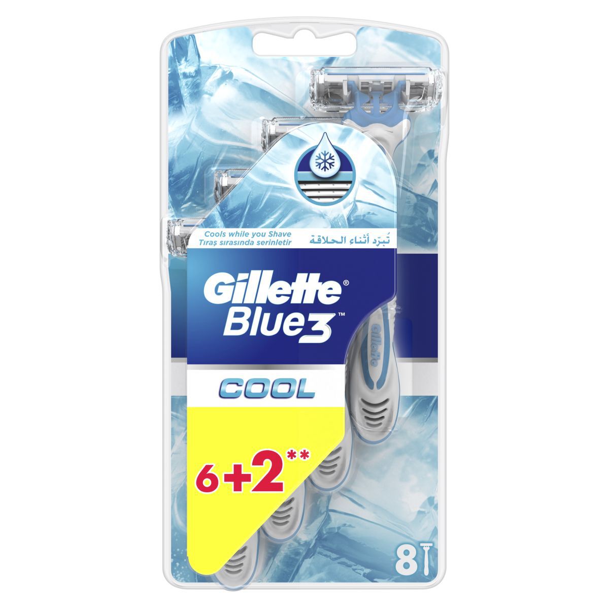 Gillette borotvák 6+2 db Blue3 Cool