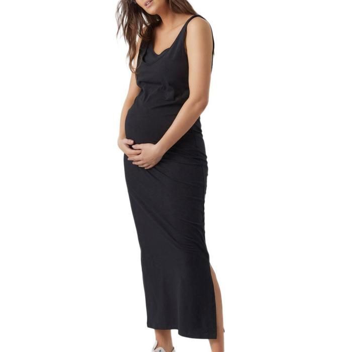 Black Maternity and Nursing Dress for Women by Mamalicious 20017430