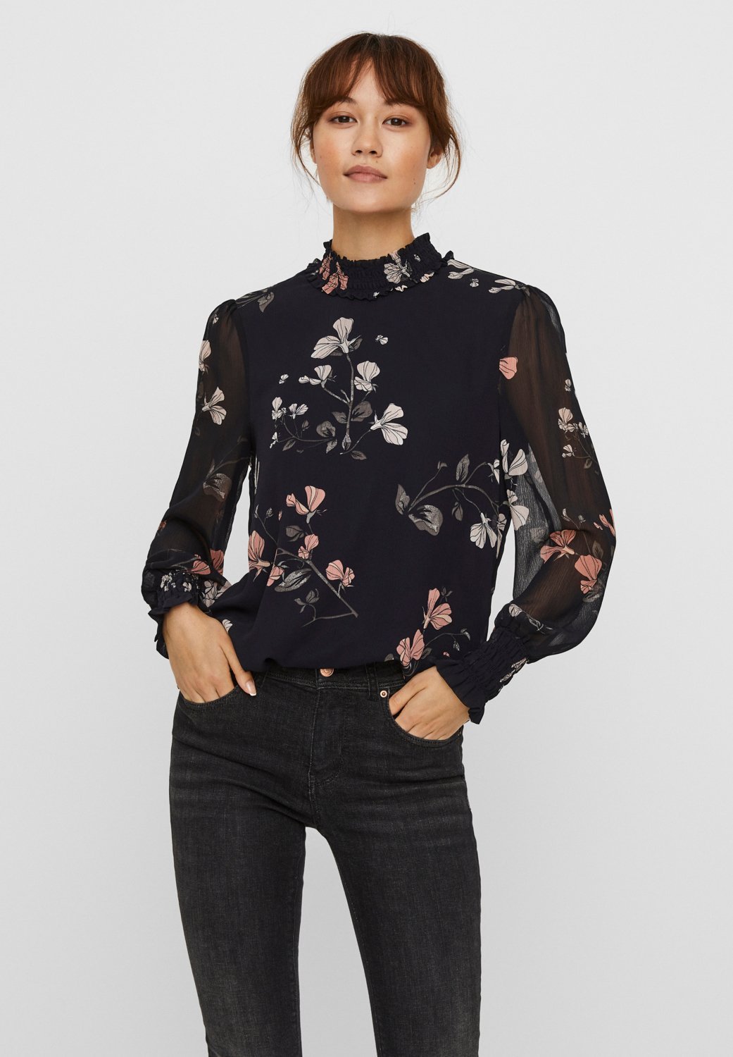 Vero Moda VMSMILLA - Blouse - night sky/hallie