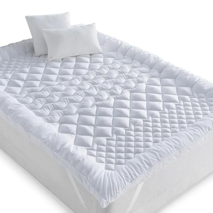 IDMARKET Patjansuojus 140x190 CM SACHA 7 mukavuusaluetta paksu ja pehmeä 600 g