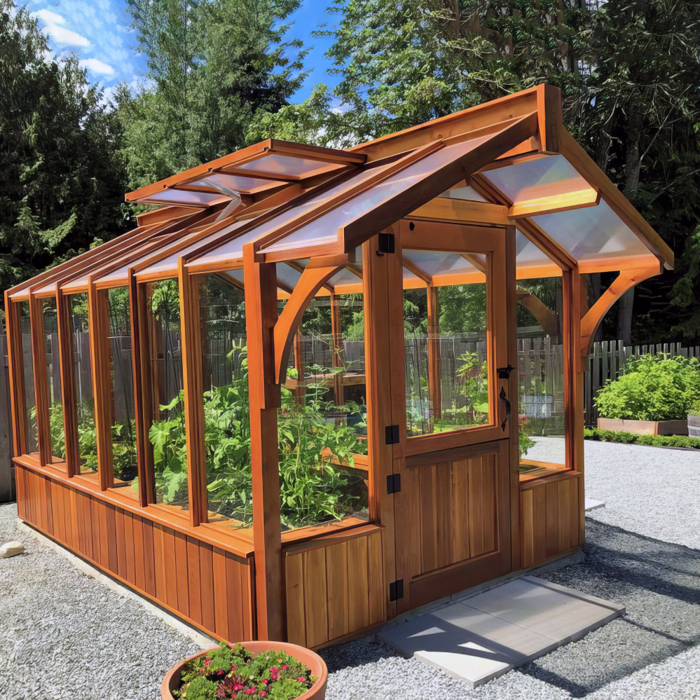 Meridian kas van Western Red Cedar, 2,4 x 3,7 meter