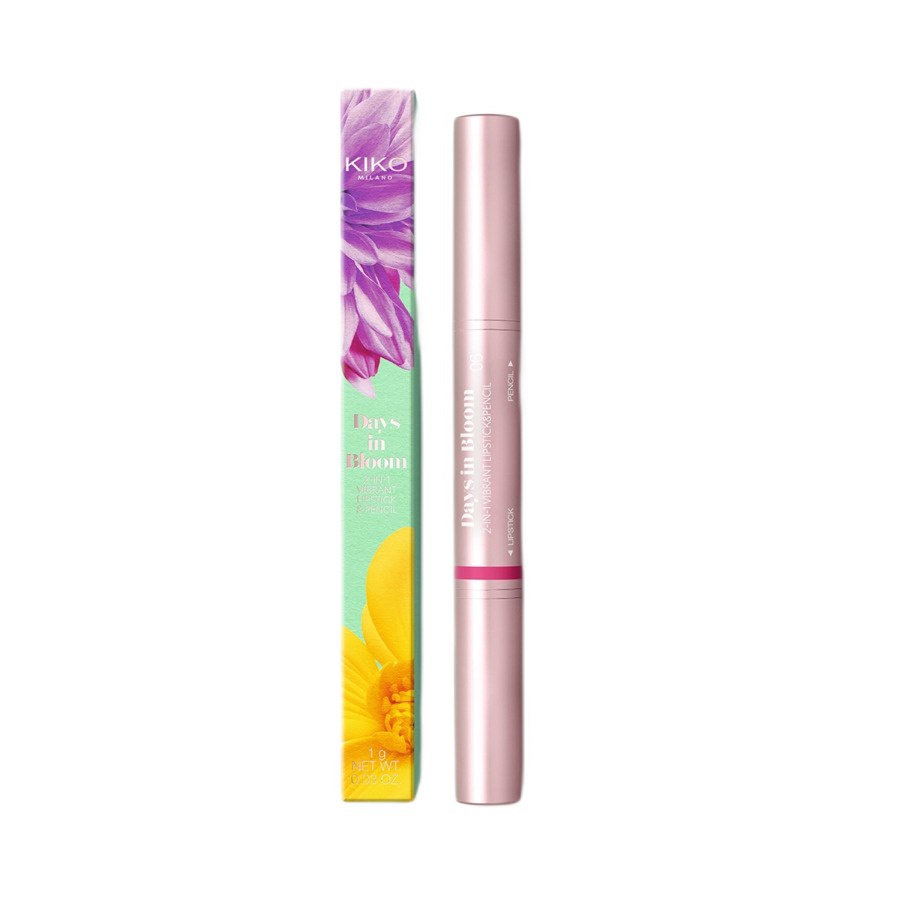 Kiko Milano Days In Bloom 2-i-1 livlig leppestift og blyant