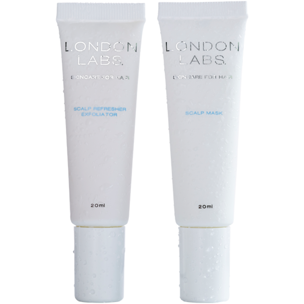 Set de cuidado corporal London Labs: Cuidado de la piel para el cabello y el cuero cabelludo – Exfoliante refrescante y mascarilla capilar (dúo) – 40 ml