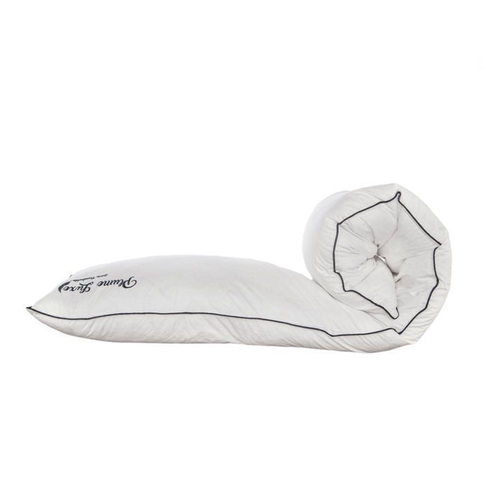 Cuscino cilindrico - Sampur - Imbottitura in piuma morbida - 140x40 cm - Imbottitura in piuma e piumino - Comfort ergonomico