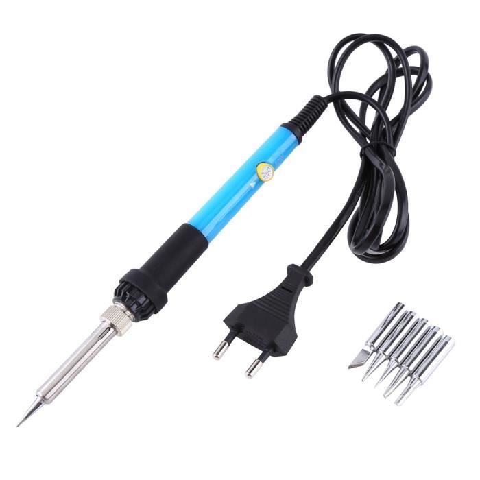 Soldador de 220 V y 60 W con temperatura ajustable