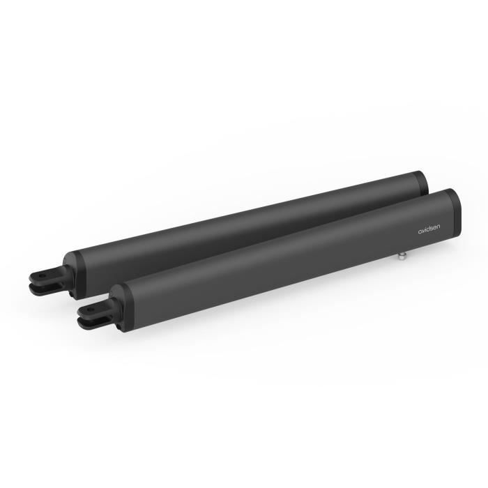Kit moteur de portail deux battants - AVIDSEN - Teha 411 - A vérins - Jusqu'à 150 kg par vantail et 3,5 mètres max