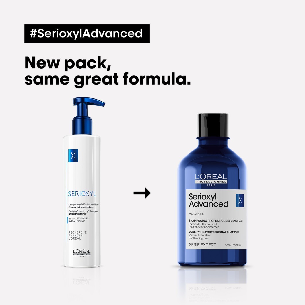L'Oréal Professionnel plaukų šampūnas Serioxyl Advanced Purifier & Bodifier - 300 ml