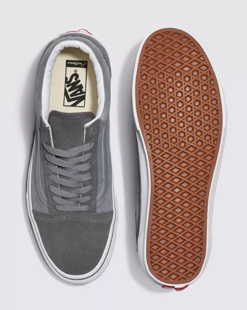 Customs Elevated Gray Suede Old Skool Shoe