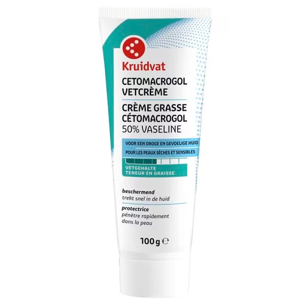 Kruidvat Cetomacrogol tauku krēms 50% 100 grami<br>100g
