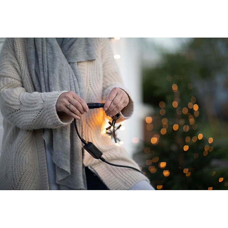Energiesystem-Lichterkette 100 LED Starterset Hafjell