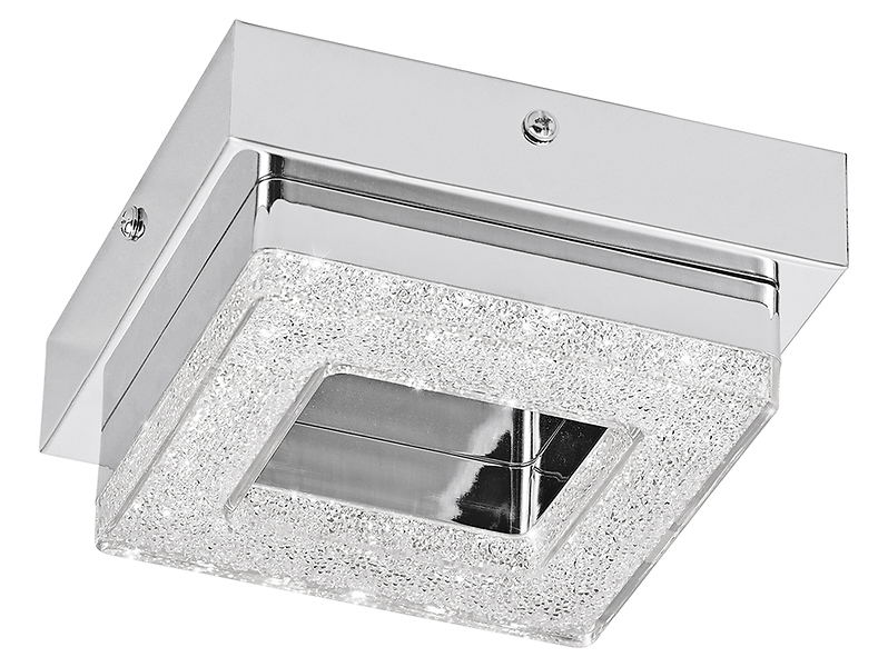 Lampa sufitowa Fradelo LED stalowa srebrna