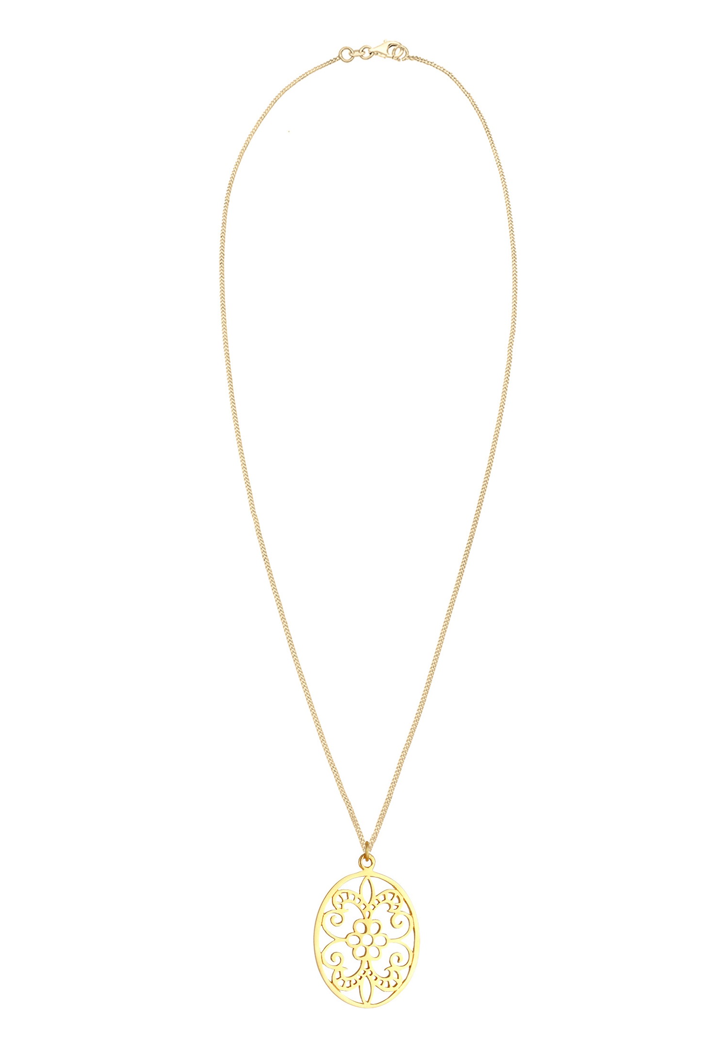 Elli Femmes pendentif ornement Floral en argent sterling 925