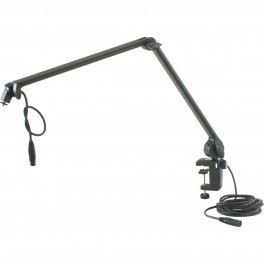 K&M 23860 Braccio articolato per studio o radio, gambe da tavolo
