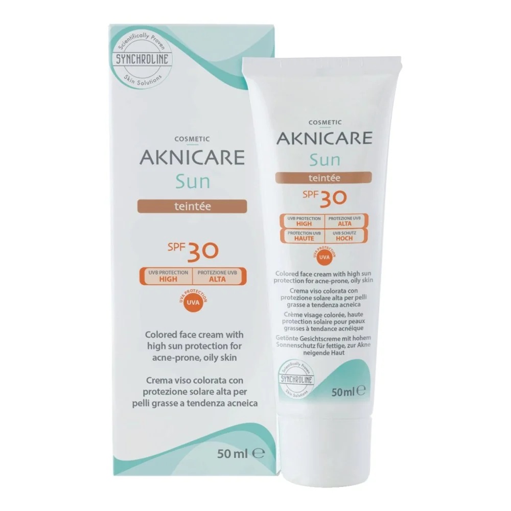 AKNICARE Aknicare Sun Sonnenschutzmittel LSF 30 für fettige Haut 50 ml Sonnenschutz für zu Akne neigende Haut