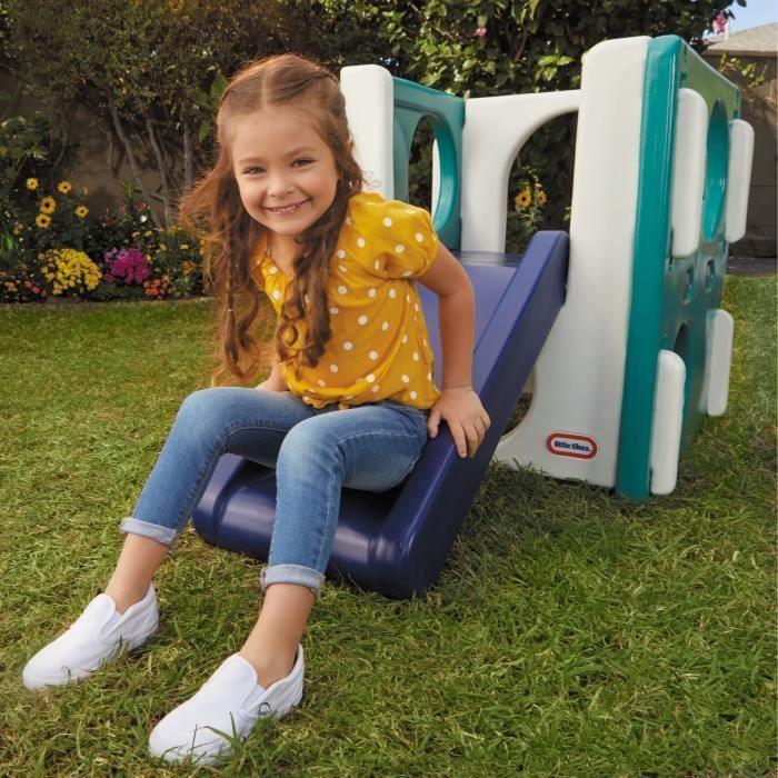 Little Tikes – Indoor/Outdoor Slide – Green, White and Blue – For Children 18 Months to 4 Years