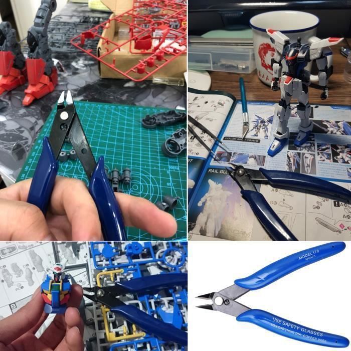 11PCS Outils pour Maquette Gundam, Outils Modélisme pour Construire Réparation, Kit d'Accessoire Outillage Maquette