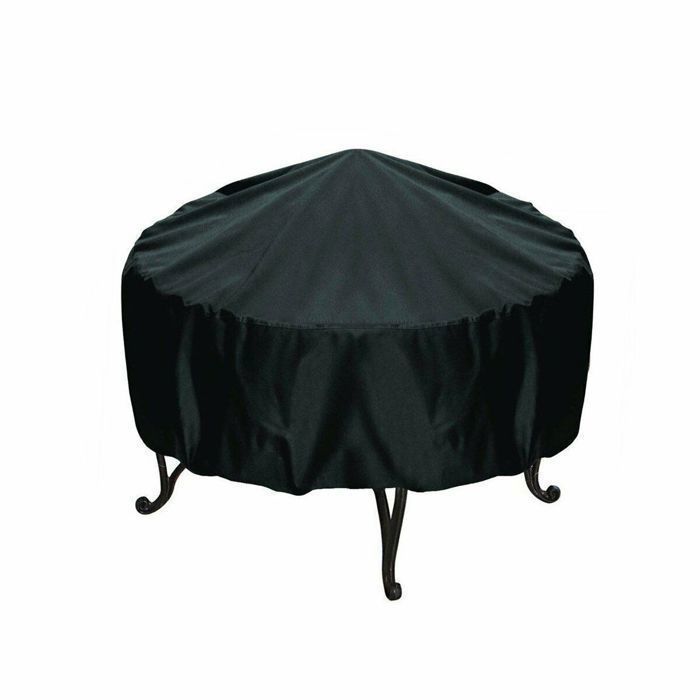 Round Oxford Fire Pit Cover, Waterproof Round Fire Pit Cover, Multicolor Fire Pit Cover for Barbecue