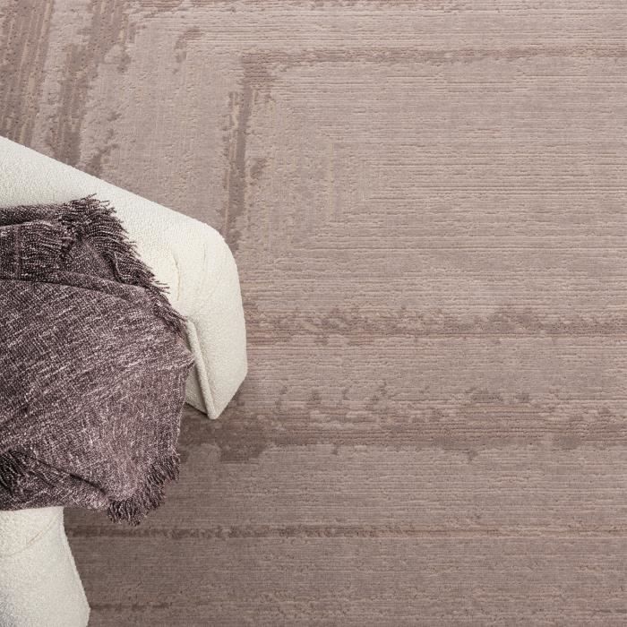 Tapete para interiores - VIMODA - Berber - 160x230 cm - Macio - Taupe