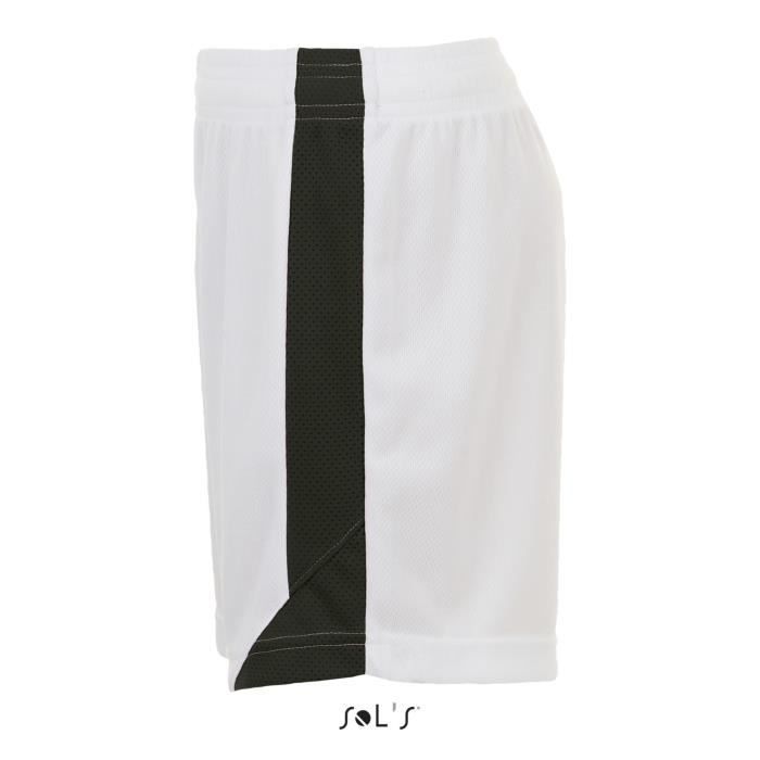 Short junior Sol's Olimpico - Sol's - Enfant - Multisport - Blanc/noir - Garçon