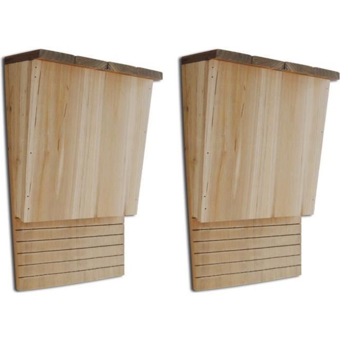vidaXL Vleermuizenhuis 22 x 12 x 34 cm Set van 2