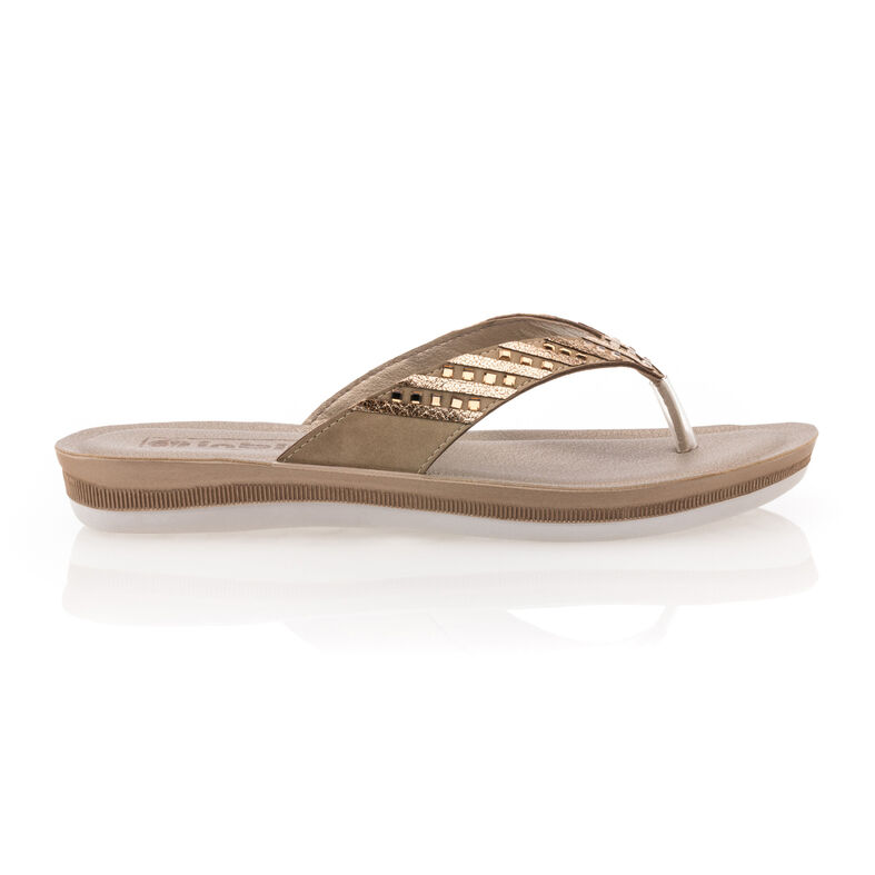 Női sárga flip-flop papucsok / tanga szandálok